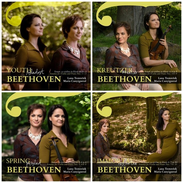 Deset sonat za violino in klavir Ludwiga van Beethovna v izvedbi violinistke Lane Trotovšek in pianistke Marie Canyigueral